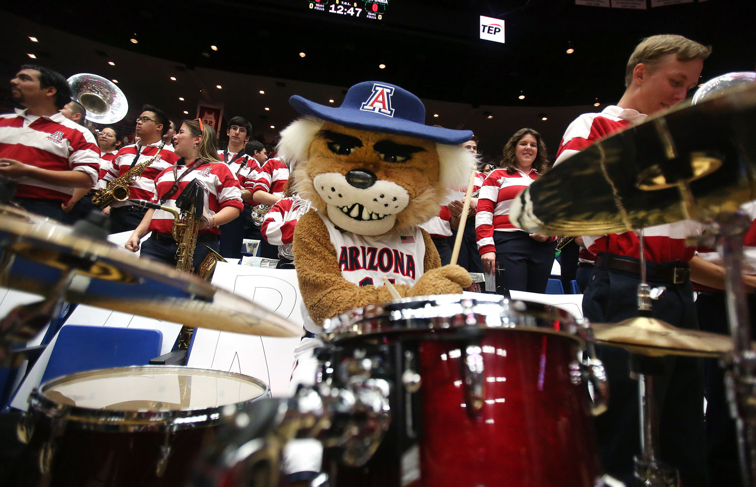 Wilbur and Wilma Wildcat through the years